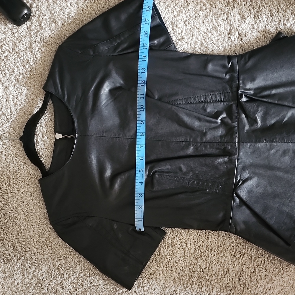 Alexander Mcqueen NWT real leather structured badazz dress SEE MEASUREME… - Picture 10 of 16